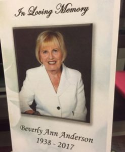 Dr Beverly Anderson: Remembering a Life & a Name