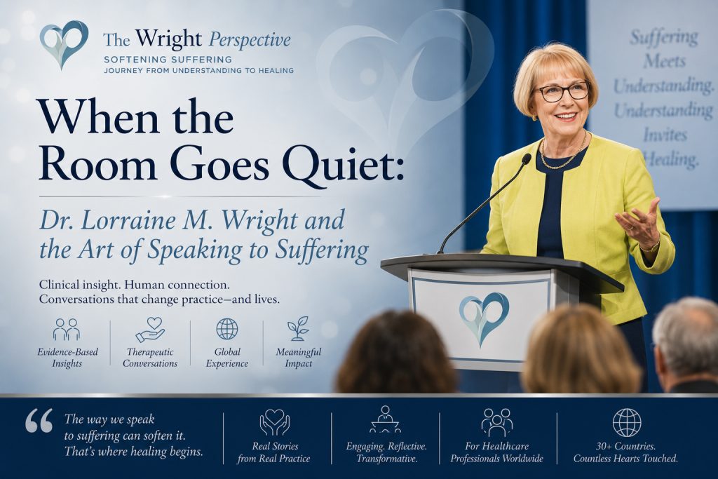When the Room Goes Quiet: Dr. Lorraine M. Wright and the Art of Speaking to Suffering